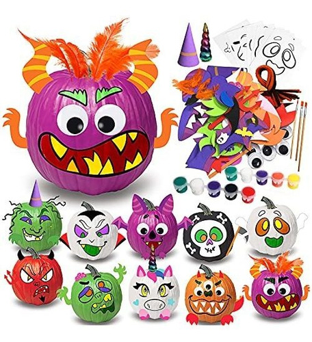 40 Pcs Halloween 3d De Decoración De Calabazas De Sm7j4