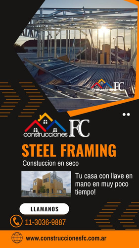 Construcciones Steel Framing Casas Llave En Mano Por M2