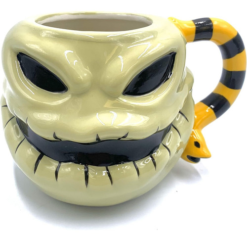 Taza Cerámica 3d Oogie Boogie De Disney, 20 Onzas, Silver Bu