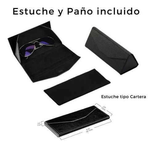 Imagen 5 de 5 de Lentes De Sol Luricci - Unisex Polarizados + Uv400+ Estuche