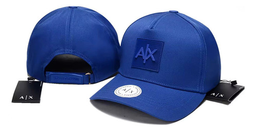 Gorra Armani Exchange Essentials Para Hombre | Mujer A|x Azul Eléctrico Ajustable