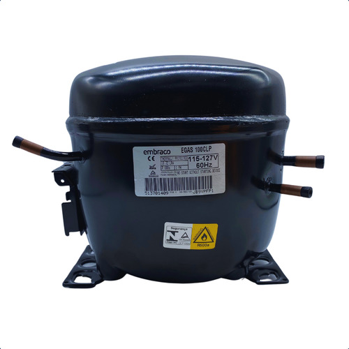 Motor Compressor Embraco 1/3 R600a Egas100clp Original 220v