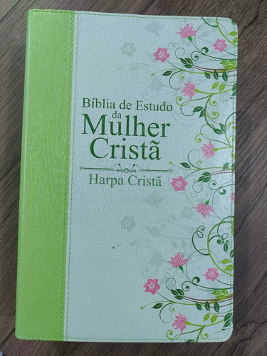 Bíblia Sagrada De Estudo Da Mulher Cristã Verde Com Harpa