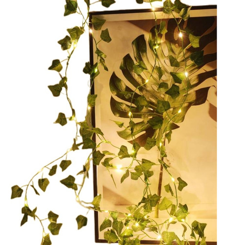 Planta Artificial Luces Cortina Serie Led Luces Decorativas