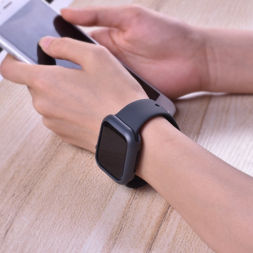 Imagem 5 de 10 de Capa Case Silicone Para Apple Watch + Pulseira 38/40/42/44mm