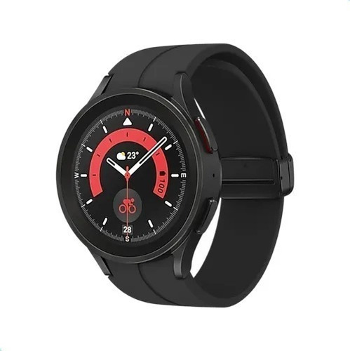 Imagen 1 de 2 de Reloj Samsung Galaxy Watch5 Pro Bluetooth Inteligente Black Color De La Malla Black Titanium Color Del Bisel Black Titanium Color De La Caja Black Titanium