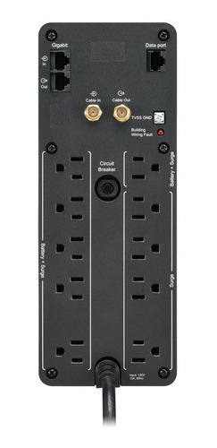 Imagen 4 de 7 de Ups Apc Br1350m2-lm 1350va 1.35kva 810w 10 Tomas Lcd Coaxial