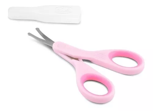 Kit de manicura para bebés recién nacidos, bebés y niños pequeños |  cortaúñas para bebé, tijeras, lima de uñas y pinzas (rosa)