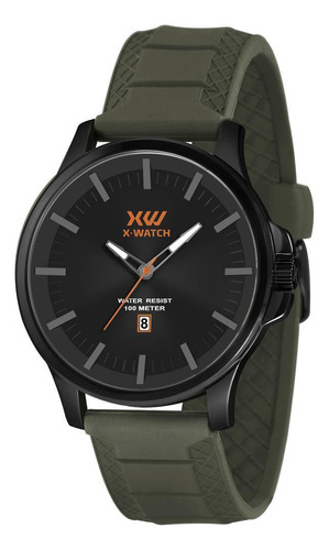 Relógio X-watch Masculino Xmnp1013 P1ex Esportivo Preto 48mm