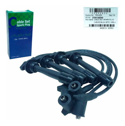 Imagen 3 de 9 de Cables Bujias Elantra 1.6 2009 2010 2011 2012 Original
