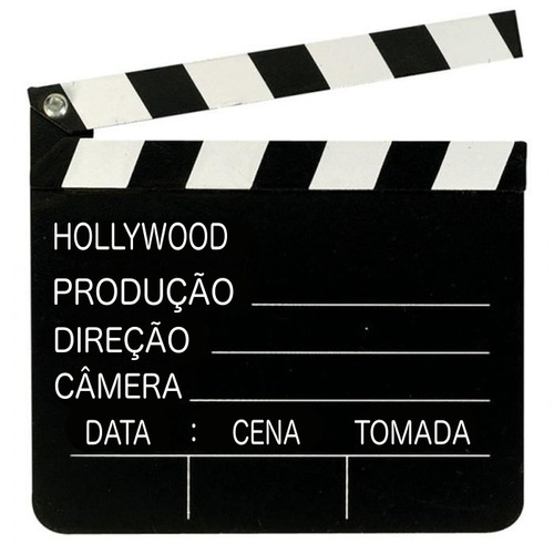 Claquete Português Para Estúdio De Cinema Tv Decoração 30x28