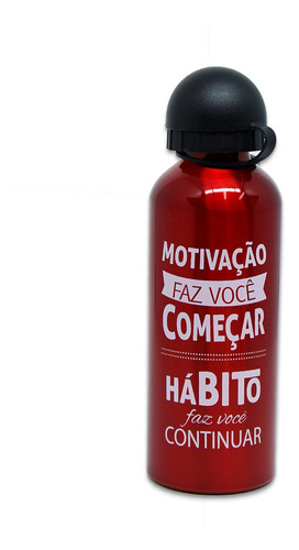 Imagem 1 de 5 de Squeeze Garrafa De Agua 500ml Frases Motivacional Academia