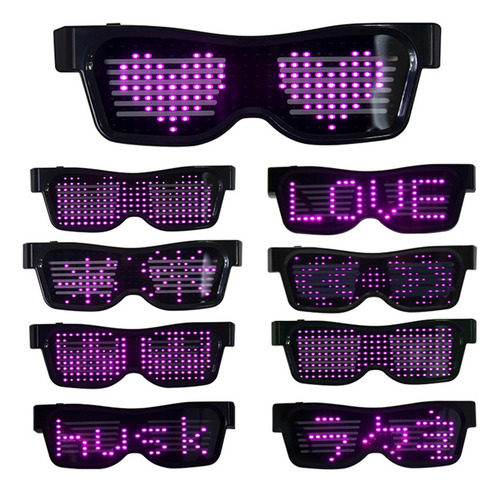 Bluetooth Led Ojo Gafas App Control Para Raves Diversión