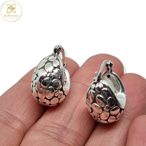 Imagen 3 de 6 de Aros Plata Inflada