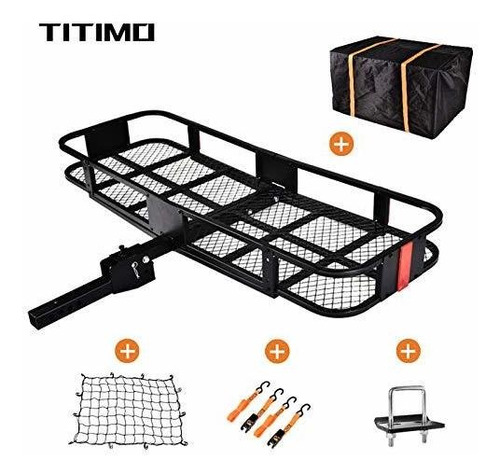 Titimo Portaequipajes Plegable De 60 X 21 X 6 Pulgadas, Cest