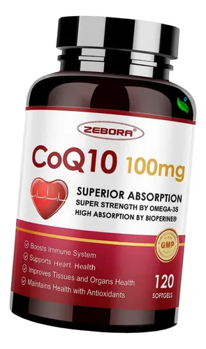 comprar Coq10 100mg 120 Cáps + Lecitina + Pqq + Omega 3 + Bioperine