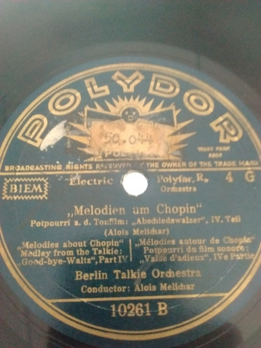 Berlin Talkie Orchestra Disco Pasta Polydor 10261 C23