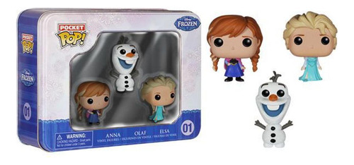 Funko - Frozen - Elsa, Anna & Olaff- Pocket Pop