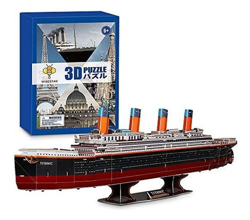 Wisestar 32.2 L Large Titanic 3d Puzzles Modelo Para Adultos
