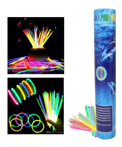 Pulseras luminosas Glow Sticks Pack 100, 200, 500 Sticks fluorescentes  Pack-azul