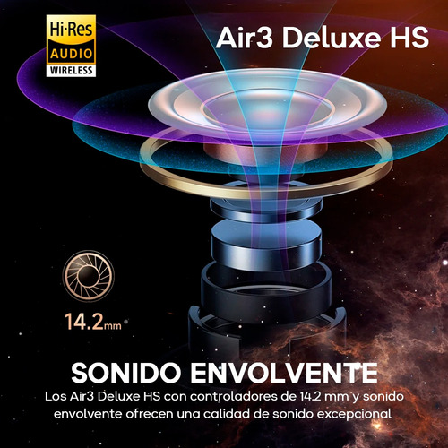 Imagen 2 de 9 de Auriculares Inalámbricos Air3 Deluxe Hs Soundpeats Hi-res