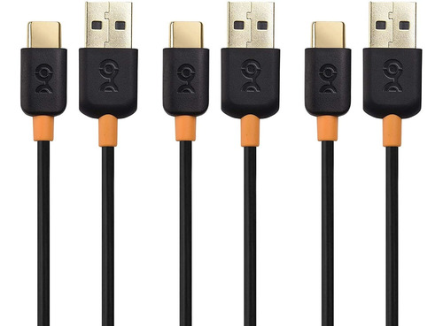 Cable Matters Usb A Usb C, 6.6 Pies/3 Cables/negro