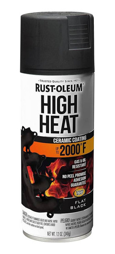 Rust Oleum High Heat  Escapes Color Naranja Rojo Negro Plata