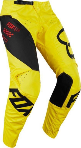 Calca Fox 180 Infantil Mastar Amarelo Motocross Trilha
