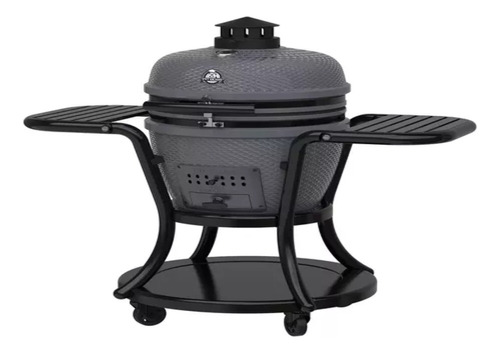 Asador Grill Kamado Ceramico Tipo Huevo Egg 24 In Negro Msi