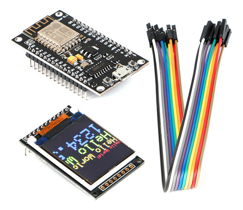 Esp8266v3 Placa De Desarrollo Iot +1.44 Arduino Lcd Negro