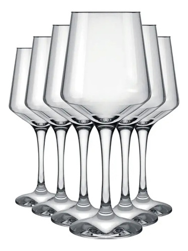 Copa Copón Brunello Vidrio Nadir 490ml X12 Vino Degustación Transparente