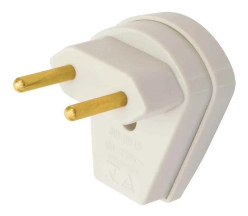 Plug Macho 90° Com Prensa Cabo 10a Cinza 1453 - Fame