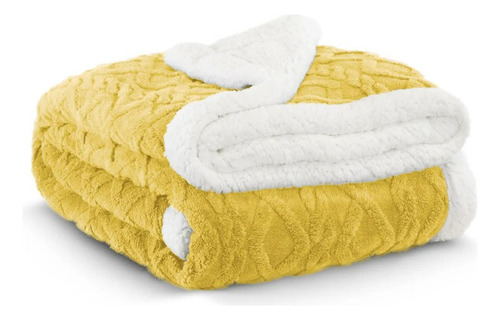 Wh Y Cobertor Cobija Aborregado King Size Con Relieve