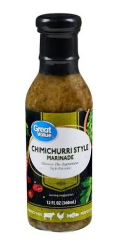 Great Value Salsa Para Marinar Chimichurri 360 Ml