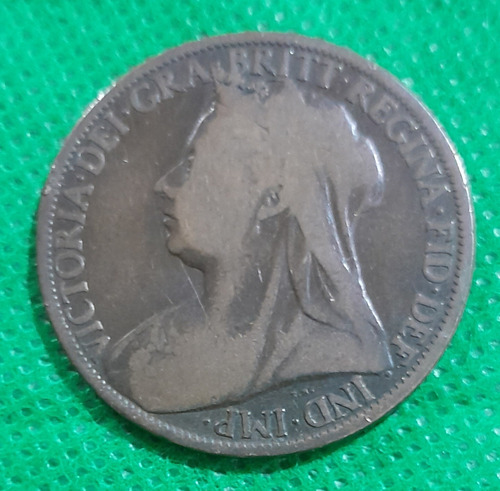 Moneda De 1 Penny, Pais Reino Unido, Reina Victoria Año 1898