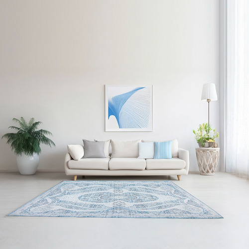 Tapete Sala Estilo Nórdico 200x160 Cm Suavidad Elegancia Ancho 160 Cm Color Azul Claro Diseño De La Tela Contemporaneo Largo 200 Cm