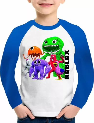 Camiseta Camisa Longa Rainbow Roblox Creche Do Banban #2