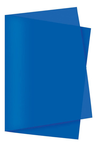 100 Folhas De Papel Seda 49x69 Cm Azul Para Presente