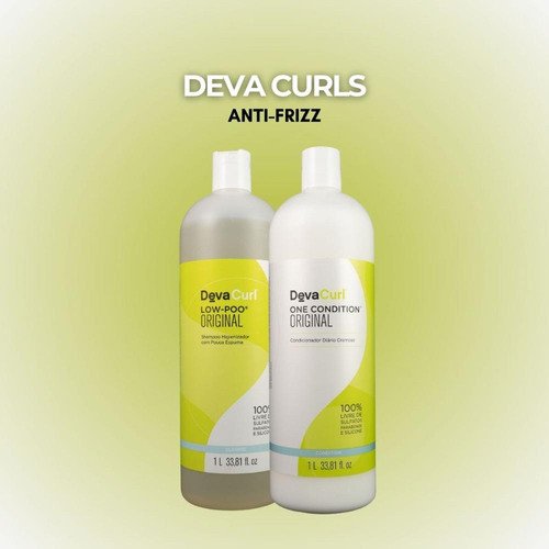 Devacurl Low-poo Original Kit Shampoo E Condicionador 1l