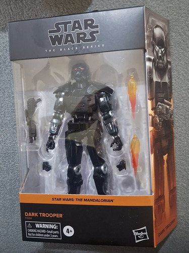 Dark Trooper Black Series Star Wars Mandalorian (Usado)