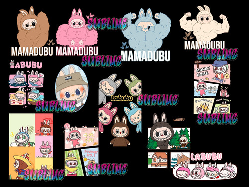 Pack Png Labubu , Dtf , Sublimacion Impresion