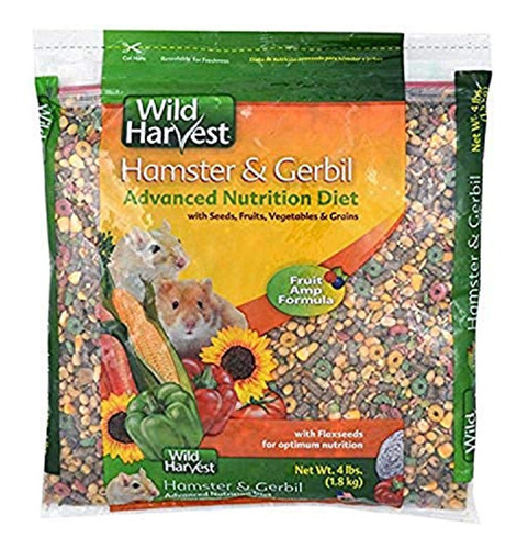 Wild Harvest Hamster And Gerbil Advanced Nutrition Diet, 4 L