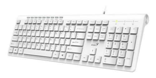 Teclado Genius Multimedia Usb Ss 230 Blanco 3131001040