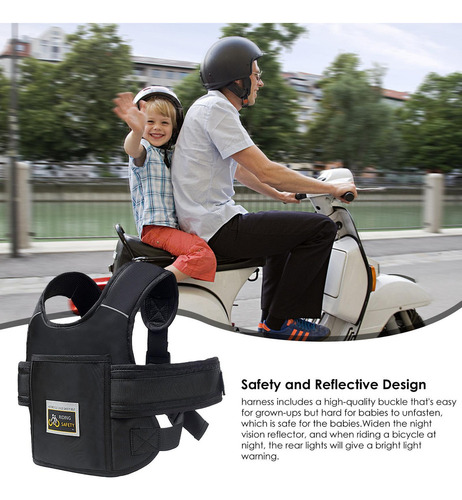 Hcorrea For Asiento De Motocicleta For Niños Cinturón De Se