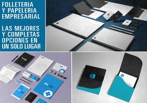 500 Folleto Flyer Volante Brochure Catalogo Diptico Color