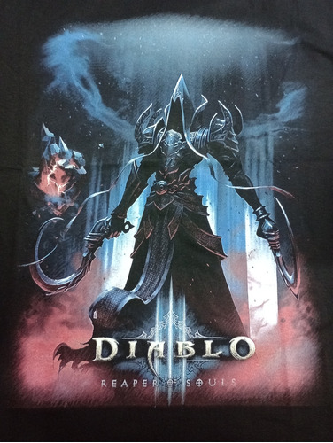 Remera-negra-diablo 3-reaper Of Souls-blizzard