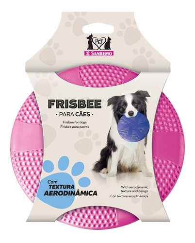 Brinquedo Sanremo Pet Frisbee Dog Na Cor Rosa
