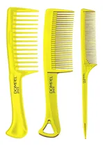 Comprar Set 3 Peines Dompel Profesionales Peine Fino Y Ancho
