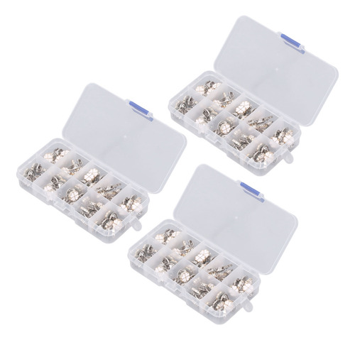 White Four Leaf Clover Button Pins 150 Pcs Anti Emptied