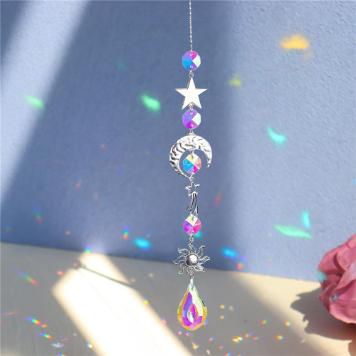 Aaa 2 Candelabro Wind Chimes Prismas De Cristal Colgante